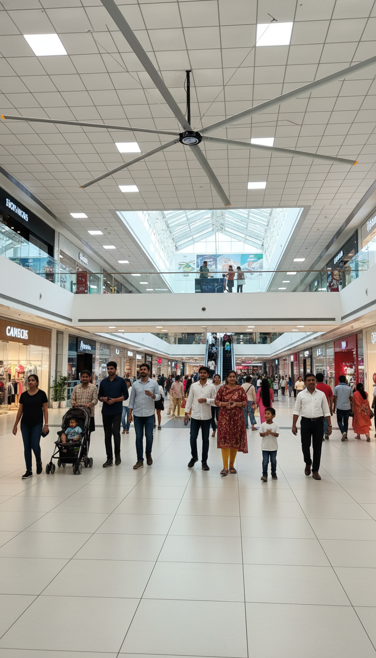 Aruth HVLS Fan Commercial Retail Application