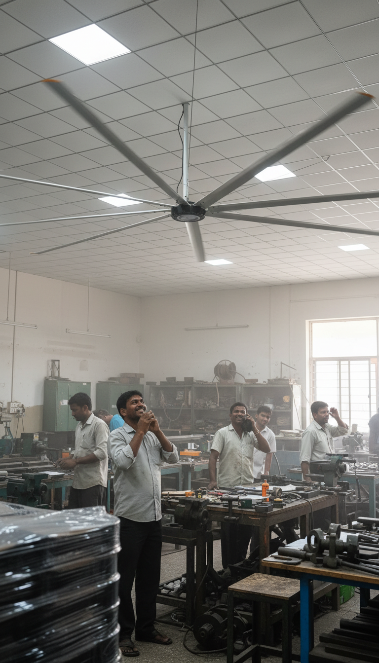 Aruth Industrial Exhaust Fan Workshop Application